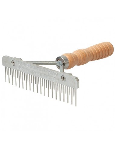 Mini Fluffer Comb - Wood Handle -...