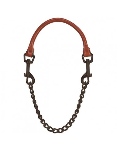 Leather and Chain Goat Collar